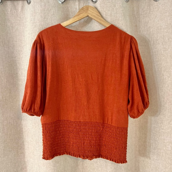 Abercrombie & Fitch Rust Orange Blouse - Picture 4 of 5